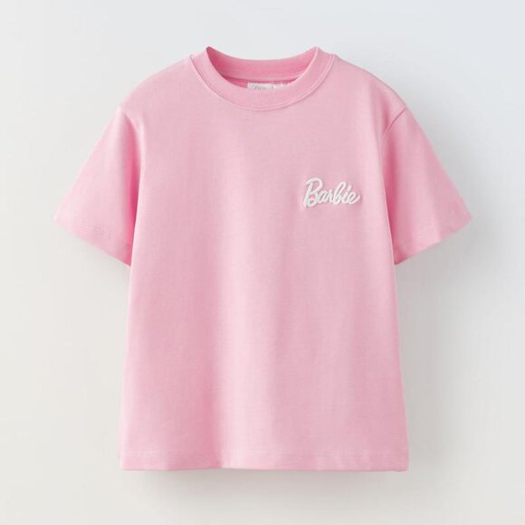 Zara Girls 2x Barbie Embroidered T-Shirts - Picture 2 of 9
